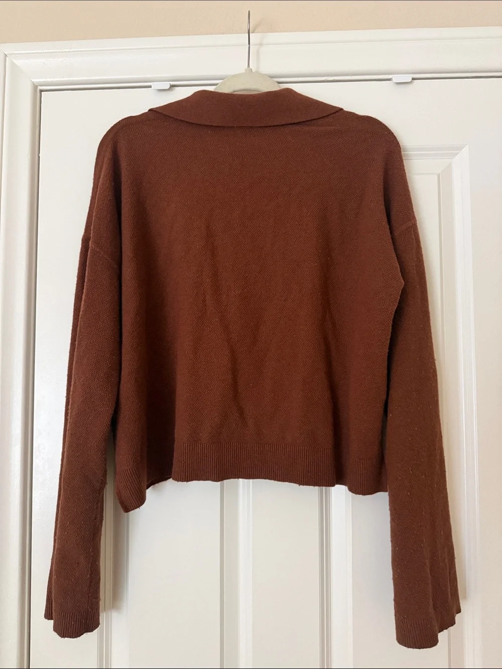 VERONICA BEARD Takira Long-Sleeve Polo Top